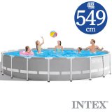 INTEX(インテックス)多角形プリズムフレームプールPF1848【 549 × 122 cm】Prism Frame Pool セット