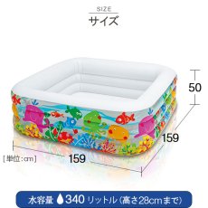 INTEX（インテックス）ファミリープール 159×159×50cm 57471 | 大型 | 大きなプール屋さん | 02