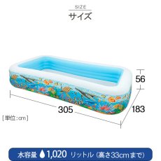 INTEX（インテックス）ファミリープール 305×183×56cm 58485 | 大型 | 大きなプール屋さん | 02