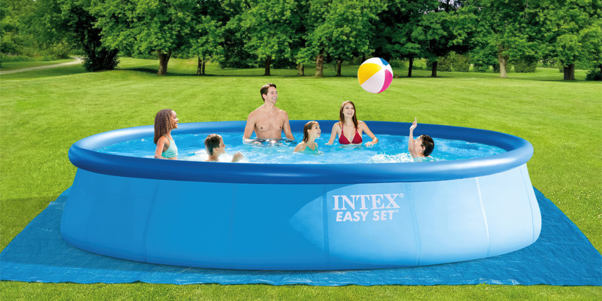 未使用　２個セット　INTEX パイレーツフレンズプール 願いの泉プール INTEX インテックス プール セット 約L305cm×W305cm×H76cm 家庭